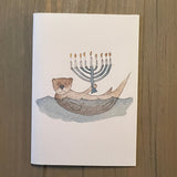 Moose Hanukkah Enclosure Card