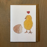 Floofy Chick Love Enclosure Card