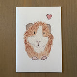 Guinea Pig Love Enclosure Card