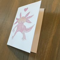 Axolotl Love Enclosure Card
