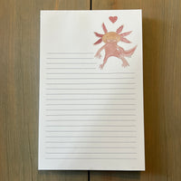 Axolotl Love Notepad