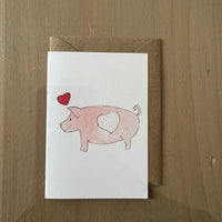 Love Pig Enclosure Card