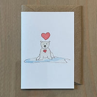 Polar Bear Sweetness Love Enclosure Card