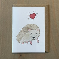 Hedgehog Love Enclosure Card