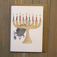 Possum Hanukkah Enclosure Card