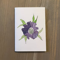 Blue Fama Flower Enclosure Card