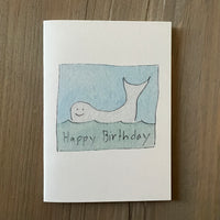 Happy Birthday Whale Enclosure Card