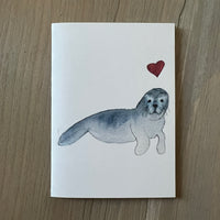 Harbor Seal Love Enclosure Card