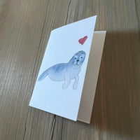 Harbor Seal Love Enclosure Card