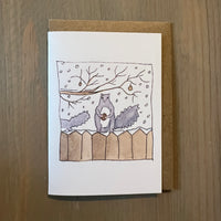 Snow Day Squirrel Enclosure Card