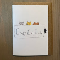 Crazy Cat Lady Enclosure Card