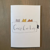 Crazy Cat Lady Enclosure Card