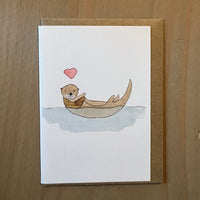 Love Otter Enclosure Card