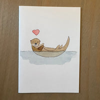 Love Otter Enclosure Card