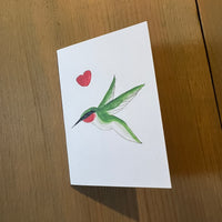 Humming Bird Love Enclosure Card