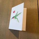 Humming Bird Love Enclosure Card