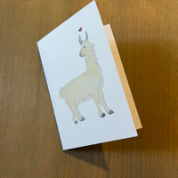 Llama Love Enclosure Card