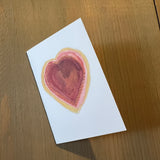 Red Saw Tooth Heart Enclosure Card