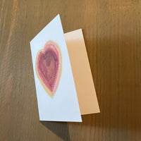 Red Saw Tooth Heart Enclosure Card