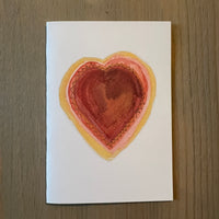 Red Saw Tooth Heart Enclosure Card