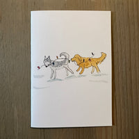 Christmas Dogs Enclosure Card