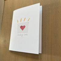 Sending Love Blank Card