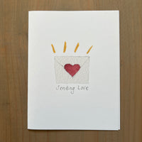 Sending Love Blank Card