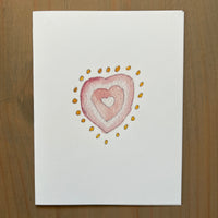 Heart in Heart Blank Card