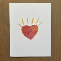 Bright Heart Blank Card