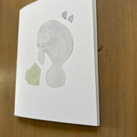 Manatee Love Blank Card