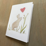 New England Cotton Tail Spring Grass Enclosure Card