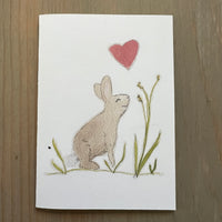 New England Cotton Tail Spring Grass Enclosure Card