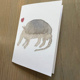 Armadillo Love Enclosure Card