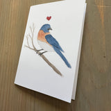 Blue Bird Love Enclosure Card