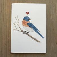 Blue Bird Love Enclosure Card