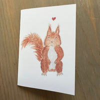 Red Squirrel Love Enclosure Card