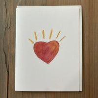 Bright Heart Blank Card