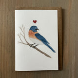 Blue Bird Love Enclosure Card