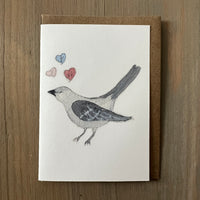 Mocking Bird Love Song Enclosure Card