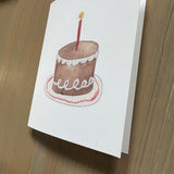 Hostess Birthday Cake Blank Card