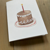 Hostess Birthday Cake Blank Card