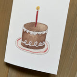 Hostess Birthday Cake Blank Card