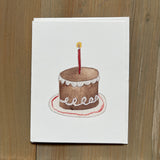 Hostess Birthday Cake Blank Card