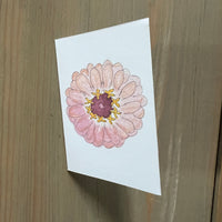 Blush Zinnia Enclosure Card