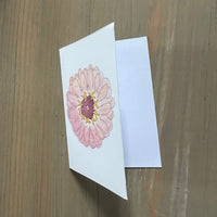 Blush Zinnia Enclosure Card