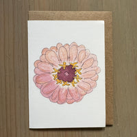 Blush Zinnia Enclosure Card