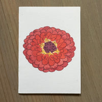 Spicy Orange Zinnia Enclosure Card