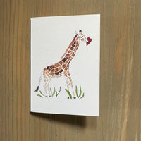 Giraffe Love Enclosure Card