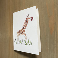 Giraffe Love Enclosure Card