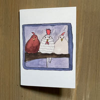 Rooster and The Ladies Enclosure Card